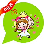ONLINE免費貼圖☆日本可愛貼圖　蘑菇少女莉卡　中文版 Apk