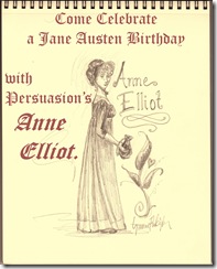 Anne Elliot birthday invitation