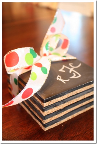 chalkboard coasters