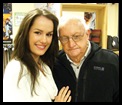 Schoeman Magdalena Miss NZ-World with granddad Fabie 86 Oudtshoorn moved to NZ age 6
