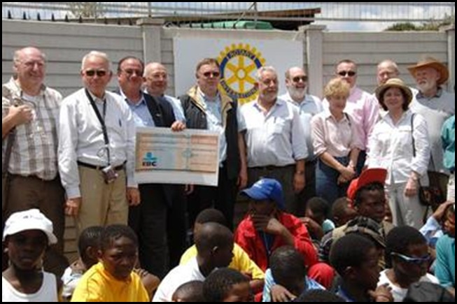 Dutch Rotarians support Orange Farm squatter camp orphanages with huge donations