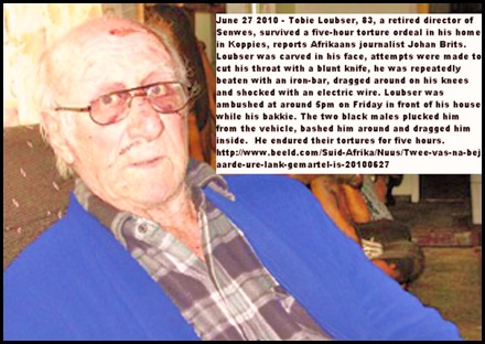 Loubser Tobie tortured 5hrs Koppies carved with knife electric shock Koppies 27June2010