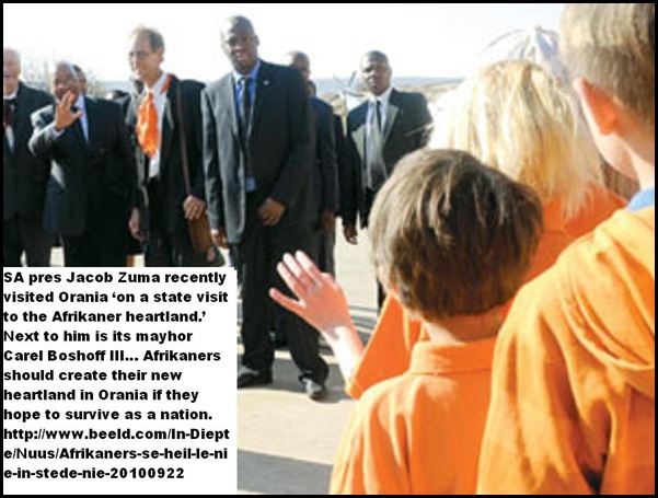 Orania visit by Pres Jacob Zuma Sept 21 2010