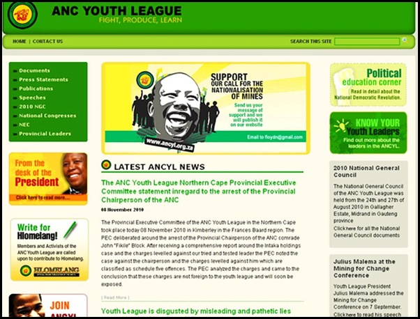 ANC YOUTH LEAGUE SUPPORTS NORTH KOREA AND HATE ALL WHITES