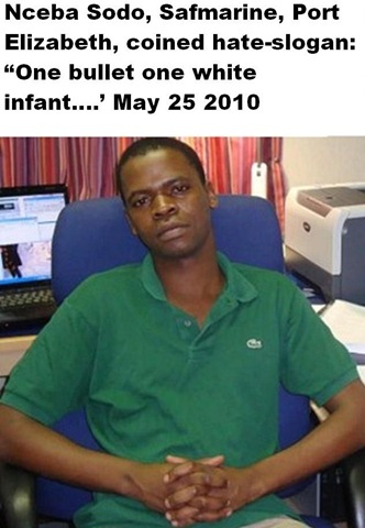 [Sodo Nceba Safmarine employee PE wrote One Bullet One White Infant May302010 HisFacebook[7].jpg]