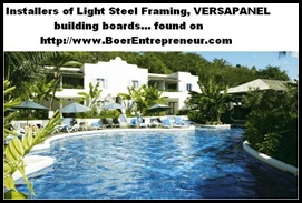 Light Steel Framing and Versapanel Building Boards Installations found on BoerEntrepreneur