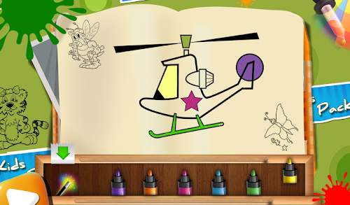 Android application Paint Me - Kids Painting Game screenshort