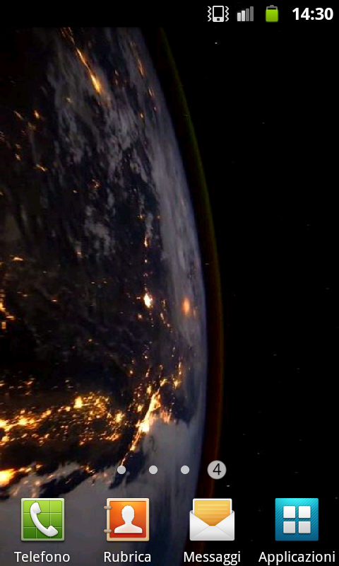 Earth Animated Wallpaper Screen 2