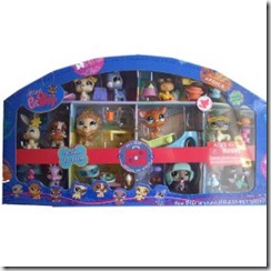 Littlest Pet Shop Exclusive 2009 Around the World Collector's Set of 12 Pets 