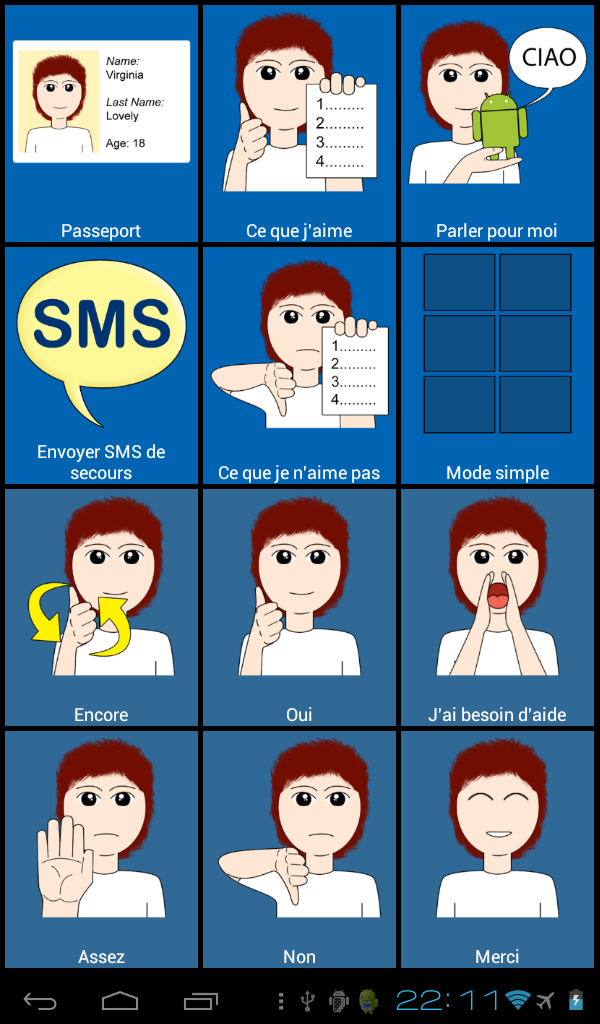 Android application Virginia helps the disabled screenshort