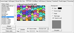Cell Shape Tab in Mosaic Creator