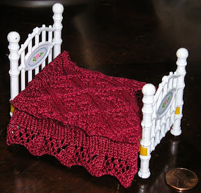 Cable stitch bedspread