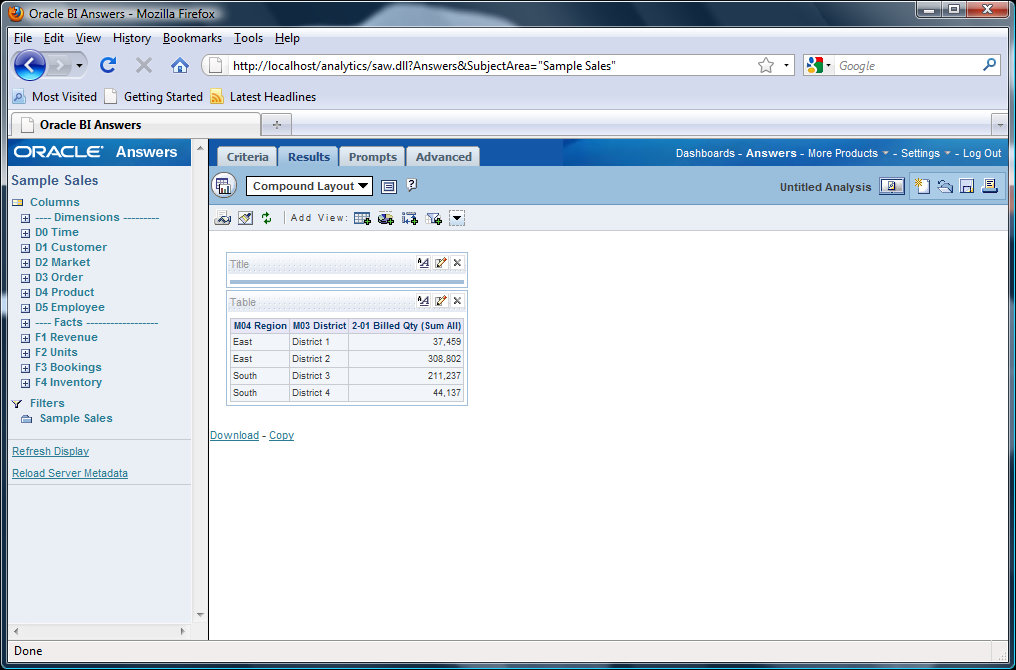 Notebook of Oracle BI Oracle BI Cross Column Conditional Formatting