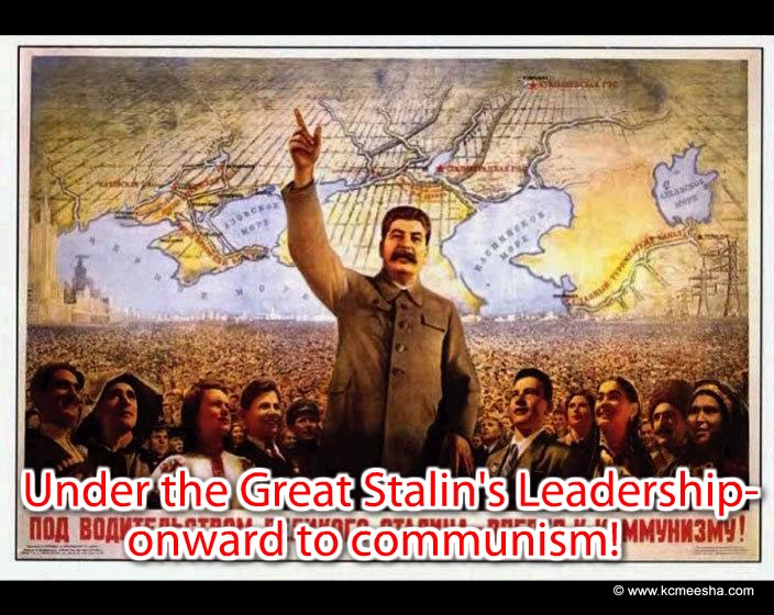 Behind The Iron Curtain Stalin in Posters Kansas City With The