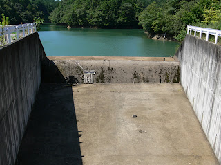 View of the flood discharge from another angle