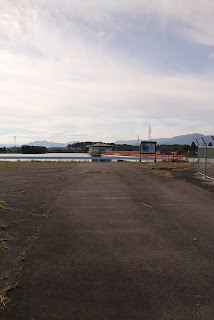View from the fence toward the intake tower