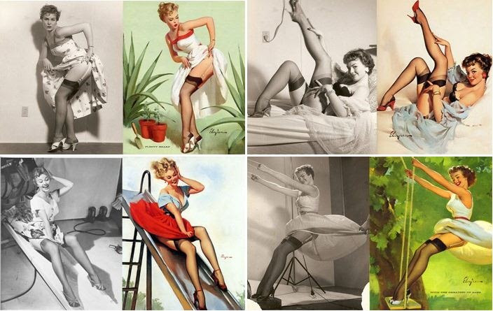 Gil Elvgren's Pin-Up Girls And Their Photo Reference | Amusing Planet