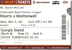 Hearts ticket