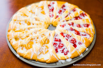 Kathie Cooks...: Cherry-Apple Cheese Coffee Cake