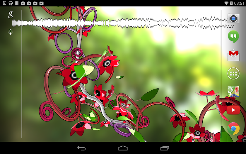 Jungle of Flowers 3D LWP Screen 3