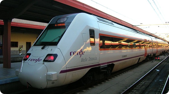 Trem Regional na Estação de Vigo