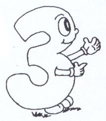 Numeros Animados Para Pintar De Colores