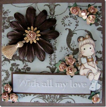 Brown and Cream Tilda With All My Love Front 1