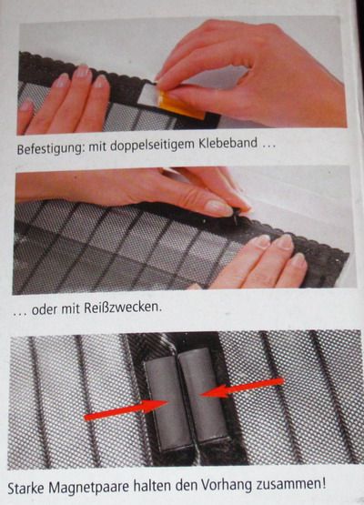 Tür Fliegengitter Vorhang Mit Magnetverschluss 215 X