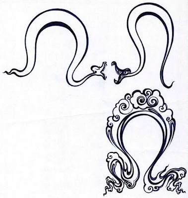 seyyed amin nabipoor اثر سید امین نبی پور  slimy eslimi snake and cloud  اسلیمی ماری و ابری  طرح اسليمي ماري و ابري ابره ابرک ابر طراحي با خودکار اثر سيد امين نبي پور 