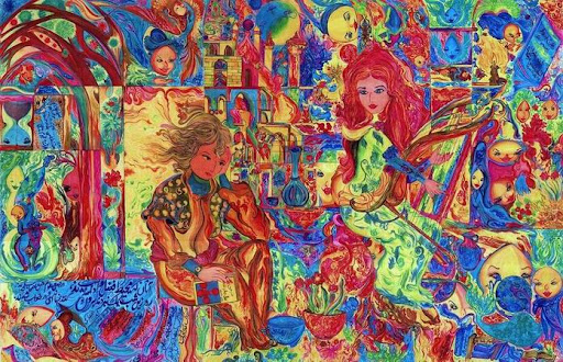 آشفته نقاشی سید امین نبی پور http://bfa.blogfa.com/post-301.aspx  آشفته نقاشی سید امین نبی پور آشفته اثر نقاش گمنام نقاشي مينياتور مينياتوري نگارگري نگارگر نقاش سيد امين نبي پور نبيپور ماژيک و خودکار 