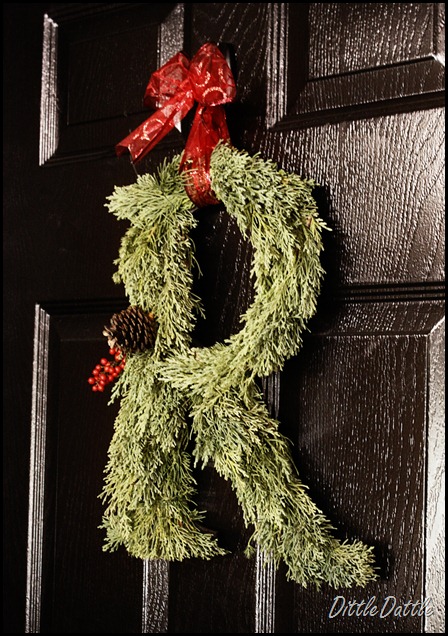Christmas Monogram Wreath
