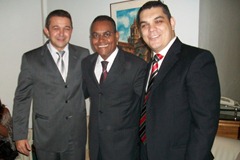 Dep. estadual Sidelvan Nóbrega, Edilson Ferreira e Pr. Juliano líder estadual do Força Jovem