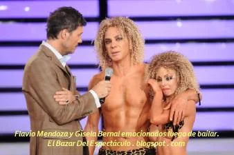 Flavio Mendoza y Gisela Bernal emocionados luego de bailar..JPG