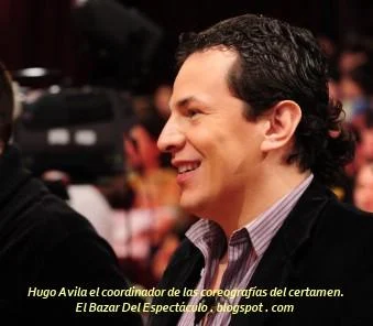 Hugo Avila el coordinador de las coreografías del certamen..JPG
