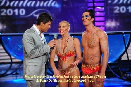 Marcelo presenta a M¢nica Farro que reemplaza a Chaves.JPG