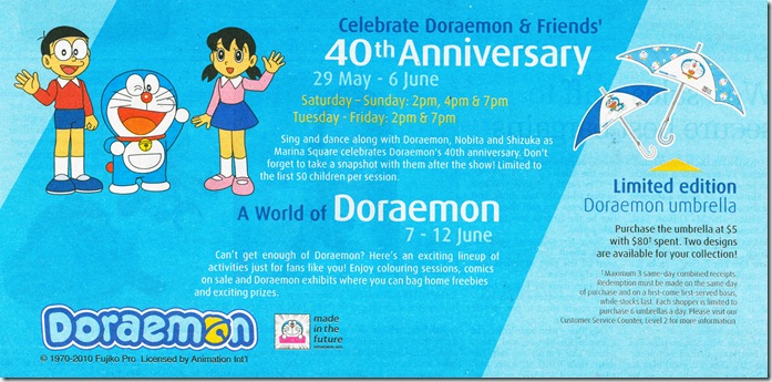 Celebrate Doraemon & friends' 40th Anniversary