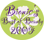 Bionic Beauty's Best of Beauty 2009 Award Winner!
