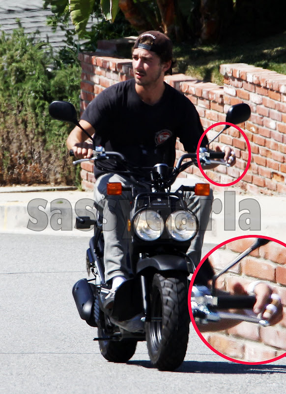 shia labeouf motorcycle wall street
