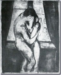 Munch - The Kiss Woodcut