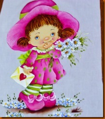 "pintura fralda para menina, menina e flores"