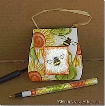 Sunflower Pen & PIN Purse Cropped