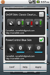 OnOff Skin: PowerControl Blue poster 2