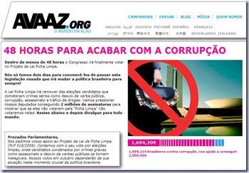 Avaaz Combate à Corrupção