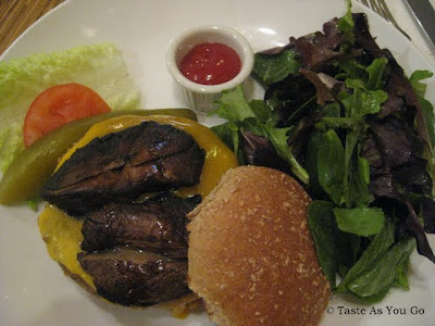 Organic Three Grain Vegetable Cheeseburger at Josie's East in New York, NY - Photo by Taste As You Go
