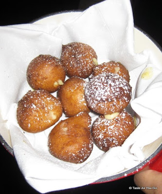 Fried Cream Puffs at the Foodbuzz Cocktail Party at David Burke Townhouse | Taste As You Go