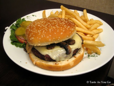 The Credit Swiss Burger at Exchange Bar & Grill in New York, NY - Photo by Taste As You Go