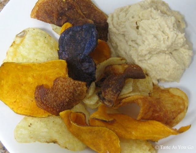 Potato Chips and Hummus - Photo by Taste As You Go