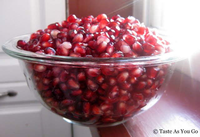 Bowl of Pomegranate Arils | Taste As You Go