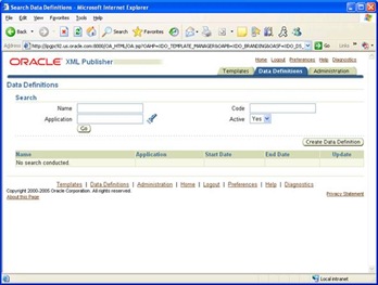 Application Definition Date