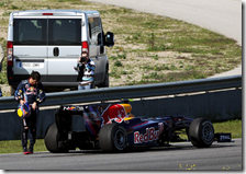 Mark Webber con la Red Bull